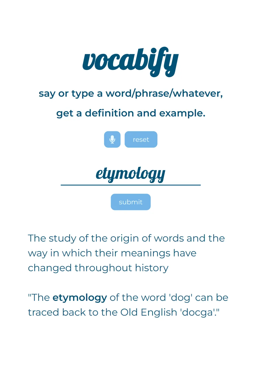 Vocabify screenshot